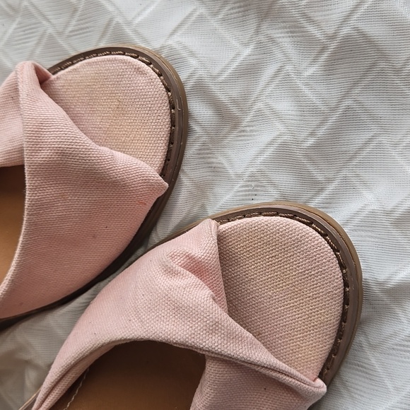 LFL By Lust For Life Elegant Pink Wedge Ankle Strap Sandals Summer Shoes - Picture 3 of 12